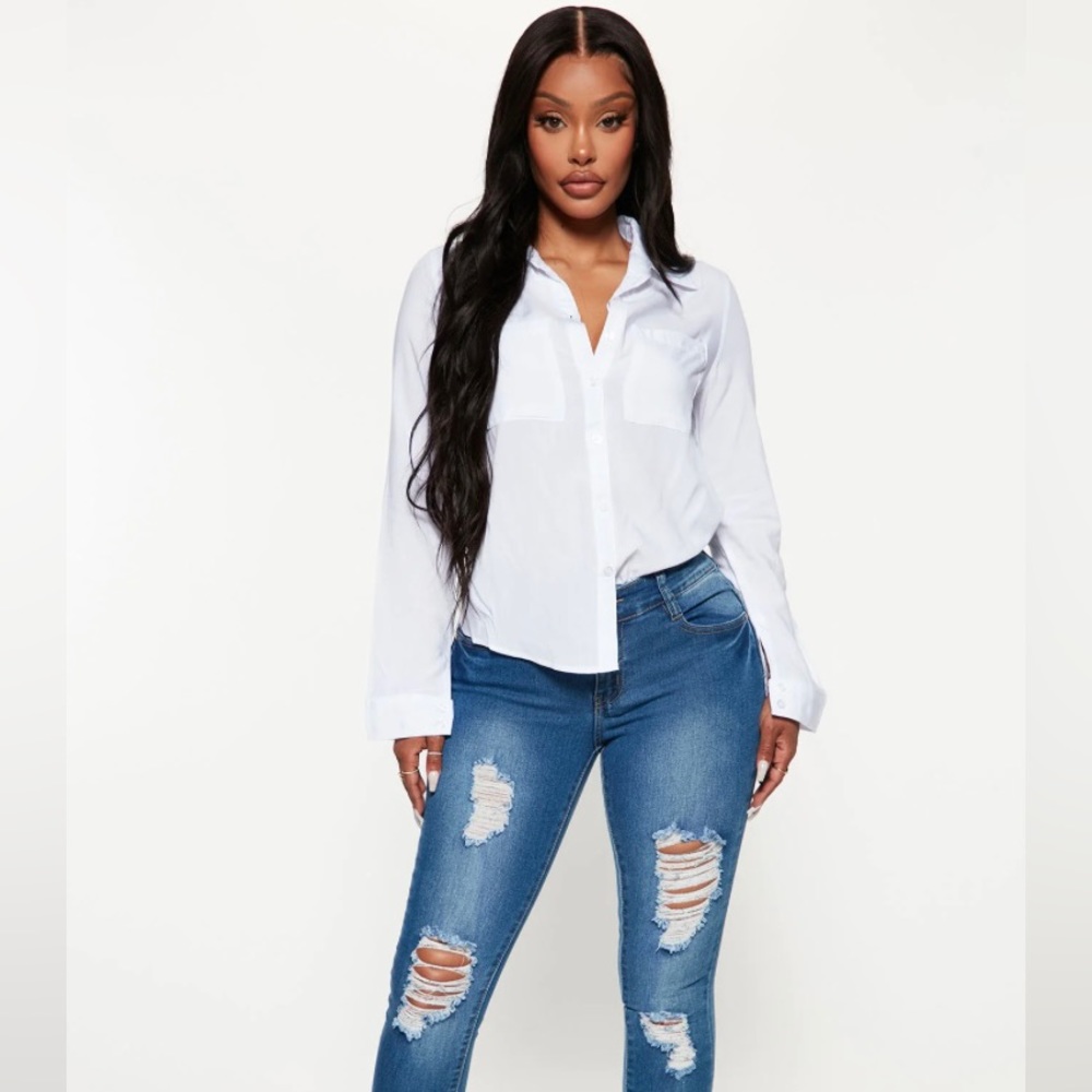 Fashion Nova White button down